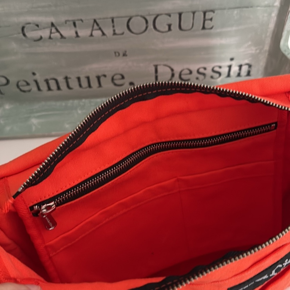 Marimekko Orange Messenger Shoulder Bag - Picture 6 of 11